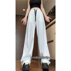 抖音品质夏季新款冰丝高级垂感宽松休闲裤B315-K24195-特p35控68，男装休闲裤，电商B315