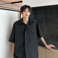 纯色潮男百搭衬衫A071-C87-P38，男装衬衫，电商A071