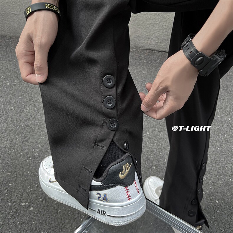 B221夏装新款高街ins小众美式休闲裤西裤LK22037-P50控68,男装休闲裤,电商B221