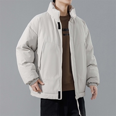 现货美式高街休闲夹克冬季立领纯色三防户外工装加厚棉服外套，男装夹克，电商A486