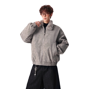 主推冬季立领新款宽松/座山雕外套潮加厚棉衣XZ102B-1M818-P115图片
