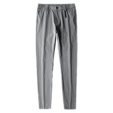 休闲裤男修身秋季薄款商务男士直筒西裤潮流百搭长裤子Z1912，男装西裤，星座509