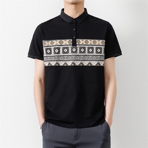 25032-特P35夏季新款个性时尚POLO衫男士短袖潮流民族风半袖潮牌图片