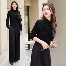 现货秋季时尚设计简约大方气质优雅百搭潮流两件套，女装套装/套裙，火爆靓佳人