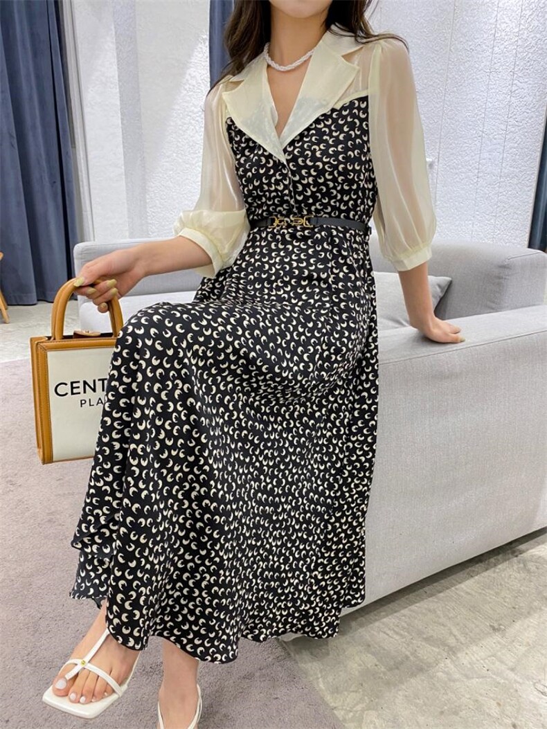 YCJ西装领连衣裙，女装西装，YCJ