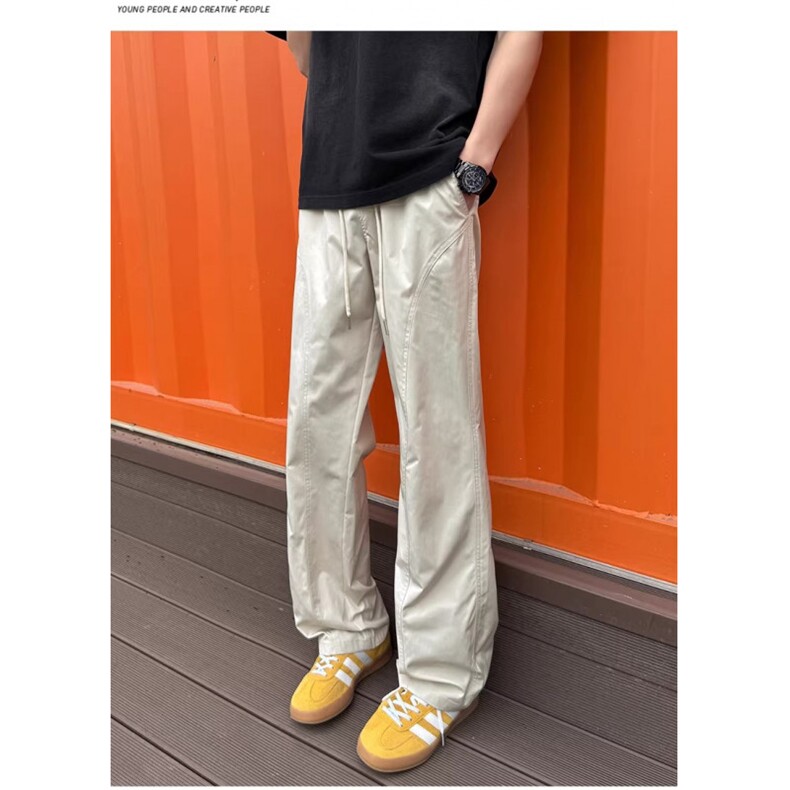 1506/QA040/P36微喇休闲裤男生美式弯刀宽松直筒高街青少年运动裤，女装休闲裤，星座1506