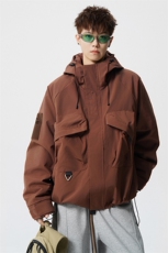 8XL-M特大码冲锋衣防水宽松工装风男夹克外套JK1306P90控118，男装夹克，电商D206-1