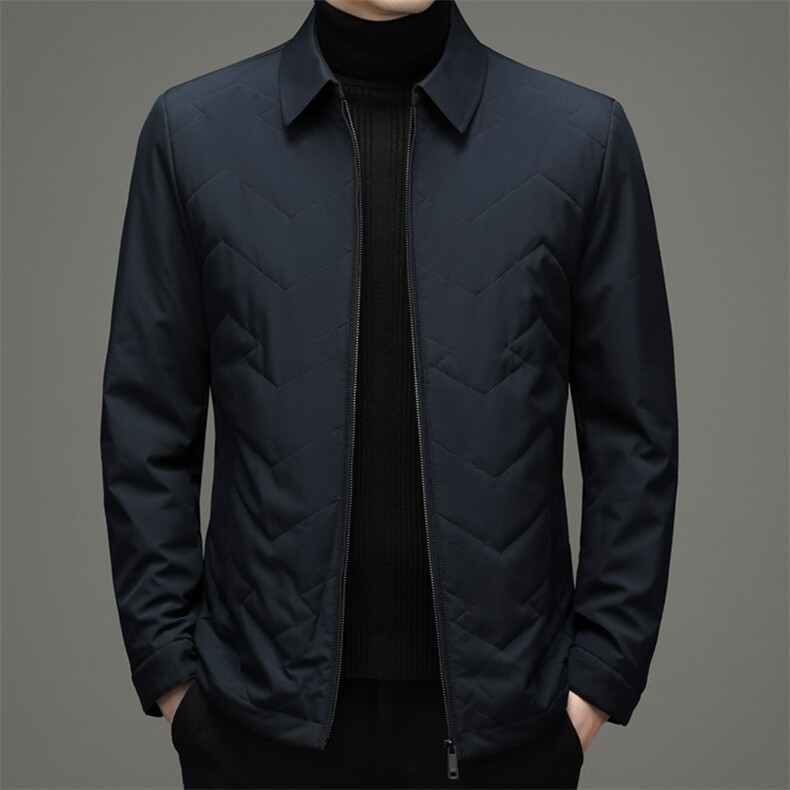 中年男士冬季宽松休闲翻领棉袄厚款羽绒棉服外套SNNMF82276-P205,男装棉衣,电商B212（原钱塘6029）