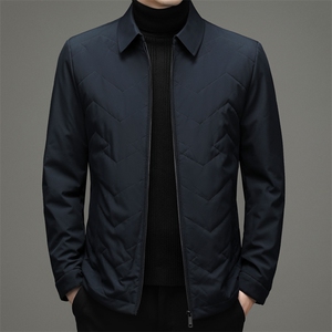 中年男士冬季宽松休闲翻领棉袄厚款羽绒棉服外套SNNMF82276-P205图片