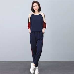 运动套装女2025新款春装小个子穿搭一整套时尚休闲中年妈妈两件套图片