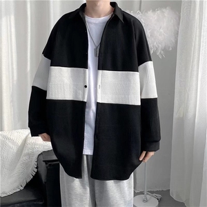 长袖衬衫男港风日系外套休闲高质量C221P45图片