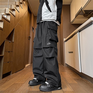 8XL-M刺绣冲锋裤男款大码春秋户外机能登山裤直筒阔腿裤KZ020P50图片