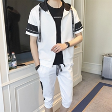 卫衣套装男连帽两件套春夏运动套装新款外套衣服一套DS47T，男装卫衣，电商A102