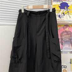 2024年夏季新款港风美式vibe潮流包边阔腿直筒休闲裤ZK3607-P45，男装休闲裤，星座313A(原308A-2)