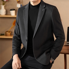 【皮尔卡丹专版】主推高端男装手工绵羊毛双面呢西服外套，男装西服，钱塘723
