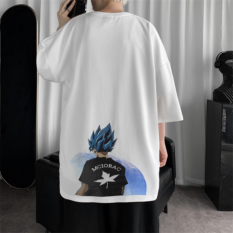 Q11154-P30 春夏季七分袖t恤男大码五分袖男短袖中袖图片