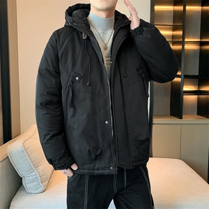冲锋衣男羽绒棉服冬季轻薄机能风工装外套加厚痞帅棉衣M0785-P120图片