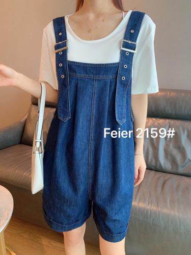 薄料牛仔背带裤套装，女装职业装，菲儿
