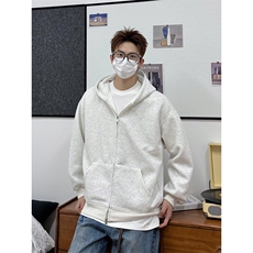 抖音得物品质二开26春装男女美式高街结构双拉链开衫卫衣外套，女装短外套，电商A486