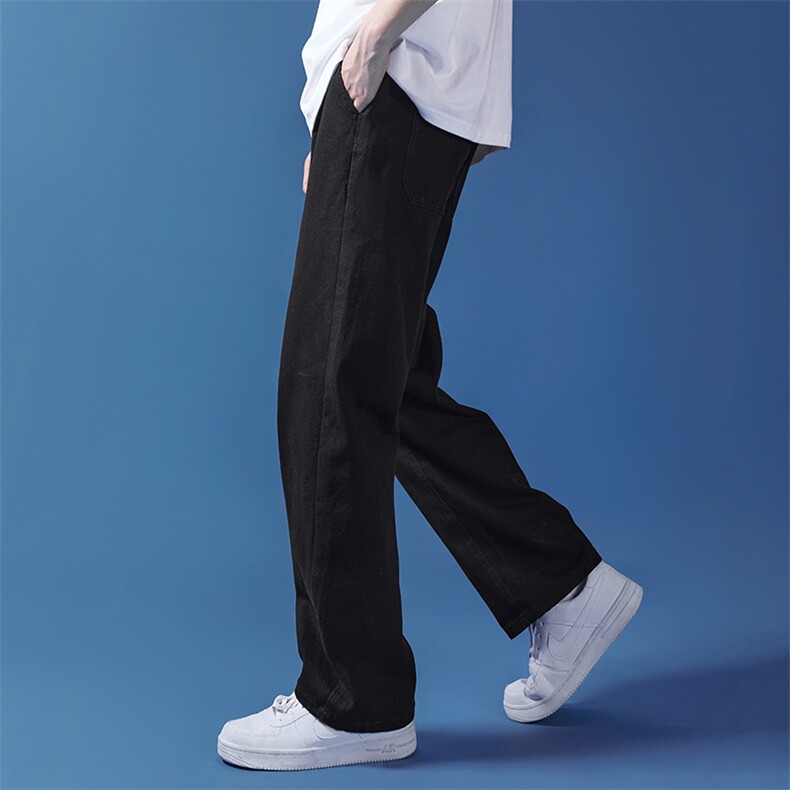 欧美高街vibe风阔腿宽松牛仔裤夏百搭复古ins潮牌N06040-P33,男装牛仔裤,星座308B-1
