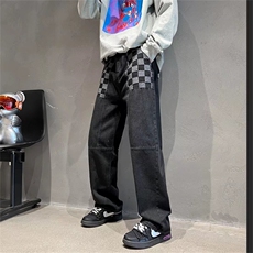 牛仔裤男宽松直筒裤K7016P39，男装牛仔裤，星座1116-2
