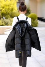 2023冬装新款防风连帽修身保暖背带棉衣外套女，女装棉衣/棉服，冬木谷雨