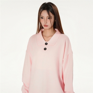 特批新款女模绵羊绒翻领高品质休闲毛衣针织衫A268-M501特批48图片