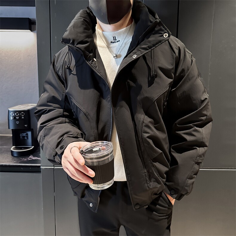 店主大棉衣冬季棉袄男社会小伙版型工装外套袄子8589-P158控198,男装棉衣,电商D327