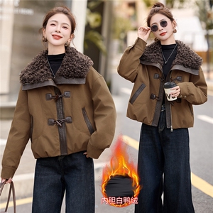 现货BAO款新增颜色2025冬季新款大毛领派克羽绒服女外套图片