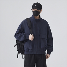 JK007无影墙大口袋工装教练飞行员夹克聚酯纤维(S-3XL)TP38，男装夹克，电商A088