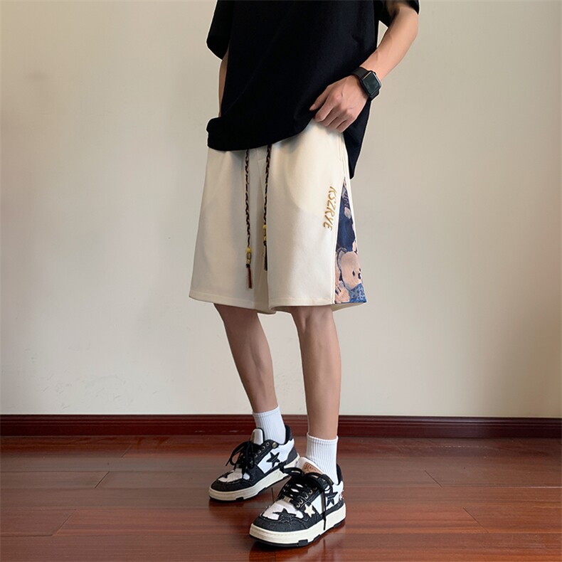 夏季菠萝格直播抖音品质男五分中裤运动短裤D23*P35控58，男装休闲裤，星座227-2