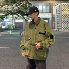 春款现货复古休闲工装夹克男士翻领宽松外套JK02656-P78，男装夹克，星座308B-2