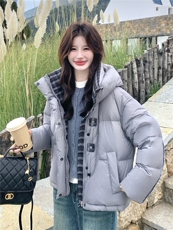 2025年冬季羽绒服短款格子拼色90白鸭绒RF2C290-6893#-P385-K548，女装羽绒服，蝶眷