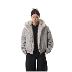 现货高品质美式高街冬季重磅硬挺短款座山雕毛领棉衣男女加厚外套，男装棉衣，电商A486
