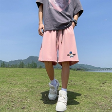 新款直播抖音得物品质三条杠运动男五分休闲短裤K309P30，男装牛仔裤，电商C408-1(原B339-1)