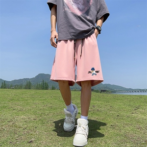 新款直播抖音得物品质三条杠运动男五分休闲短裤K309P30图片