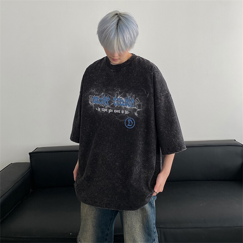 得物直播品质240重磅水洗xz605-dsx260特批30控49,男装T恤,星座605(原A050)