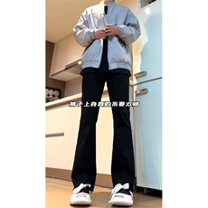 cleanfit毛边微喇叭牛仔裤男裤子-盗图自重-MKZA66-P55，男装牛仔裤，星座1007（原301D）
