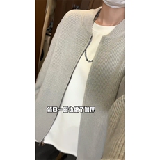 ！棒球领双拉链开衫针织毛衣男CP16-特p55，男装针织衫/毛衣，电商B371