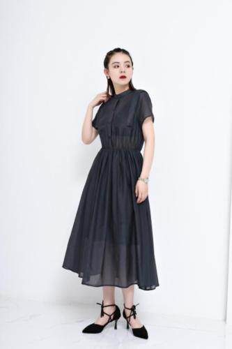 丝绵连衣裙大，女装连衣裙，E·呀