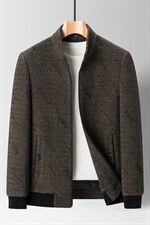 2023冬加厚夹克男中年爸爸冬装立领外套上衣爸爸装SFT82188-P175，男装夹克，电商B212（原钱塘6029）