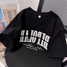 万针全刺绣工艺抖音得物高品质260克重磅纯棉双纱美式高街短袖T恤，男装T恤，电商A486