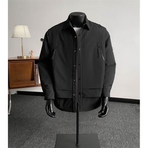 【3图可选 档口自拍款 要大图】假两件棉衣KD123P110控158，男装棉衣，电商A466