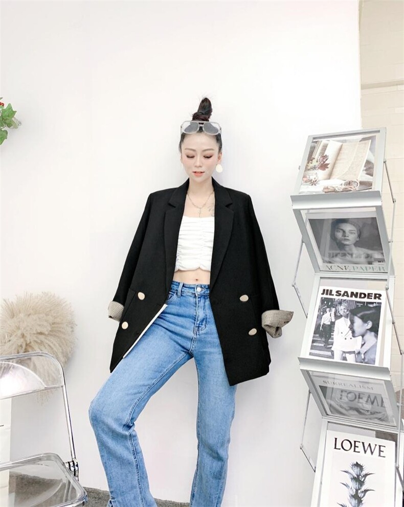 格子?外套，女装，DCXY 超越