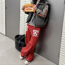 三色刺绣美式复古涂鸦卫裤休闲裤ZK0461-特批40，男装休闲裤，星座313A(原308A-2)
