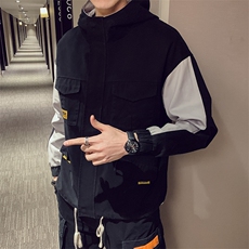 2021春季新款外套潮男工装夹克连帽风衣棒球服韩版潮DS324TP95，男装夹克，电商A102