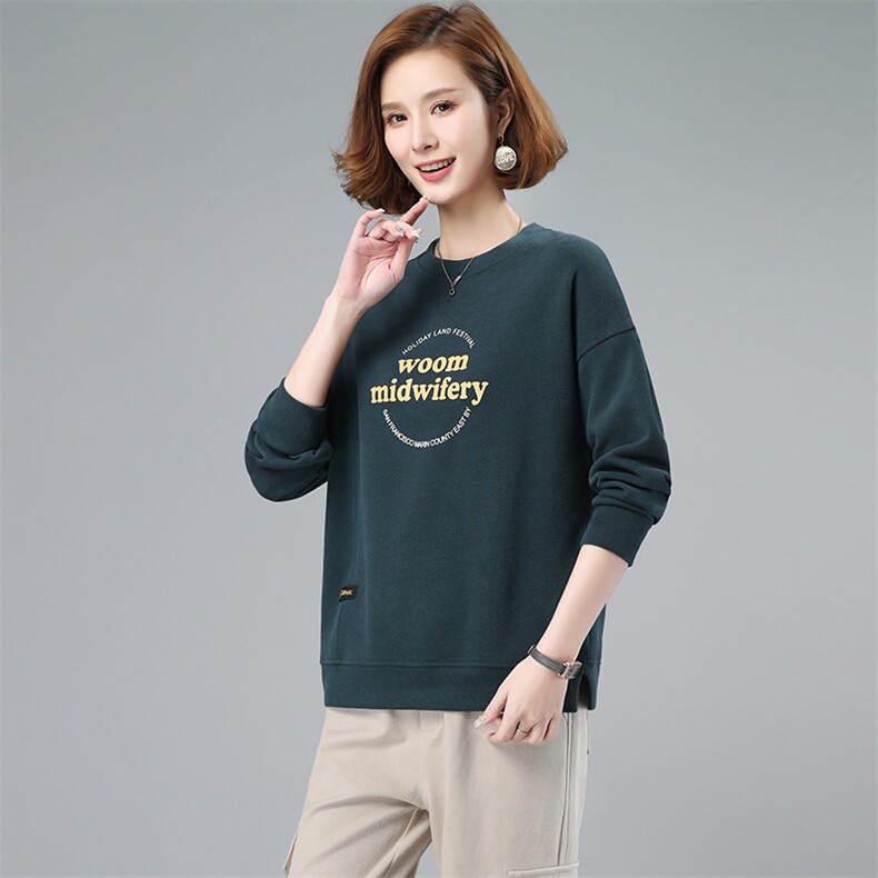 2022年秋季新款韩版套头卫衣女尝尝宽松显瘦字母上衣服,女装卫衣/绒衫,简韵佳