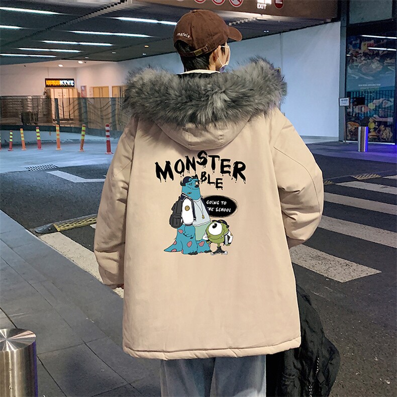 MM48074-P130 冬季大毛领棉衣男士大码加厚棉袄男棉服图片