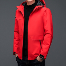 秋冬连帽冲锋衣外套男加棉加厚休闲抗风户外运动服BSN3008-P120，男装棉衣，星座1105-3