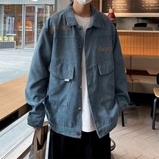 春秋季百搭休闲宽松灯芯绒夹克男士JK152-P60，男装夹克，星座1204